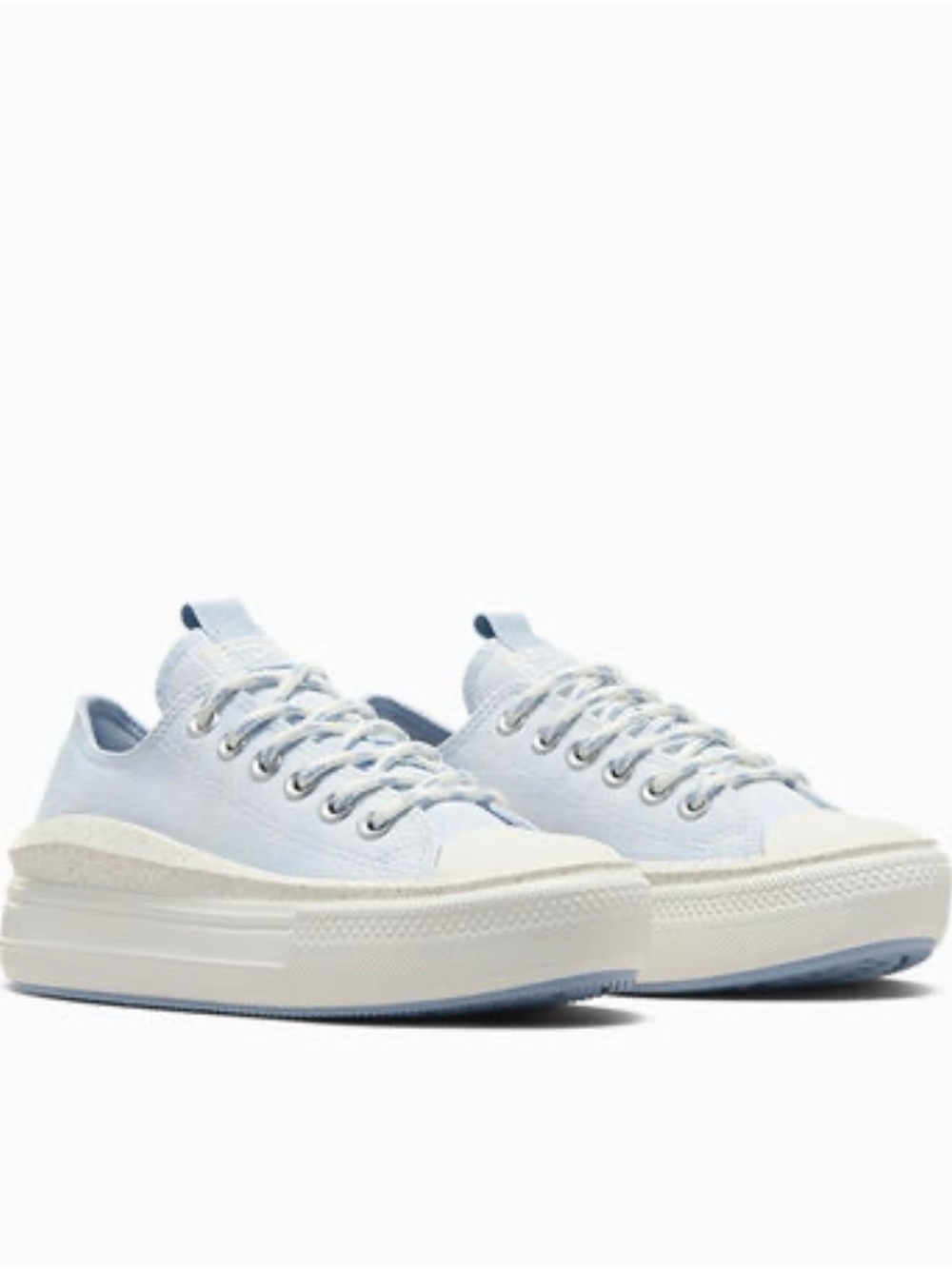 Converse Women's Light Blue Platform Canvas Sneaker